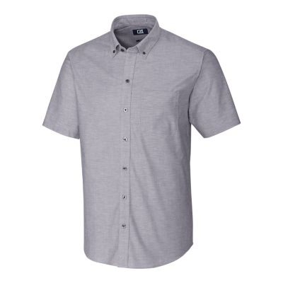 Cutter & Buck Stretch Oxford Mens Short Sleeve Dress Shirt