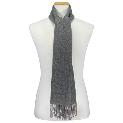 Dark Gray 100% Alpaca Winter Scarf 11" x 70"