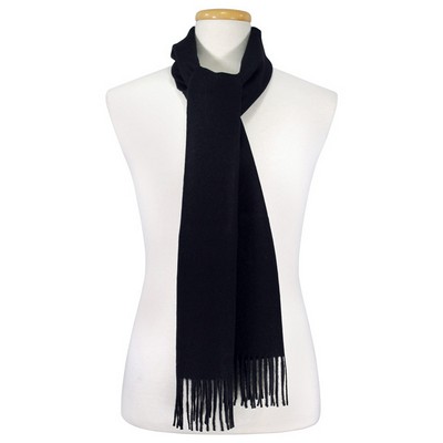 Navy 100% Alpaca Scarf 11" x 70"