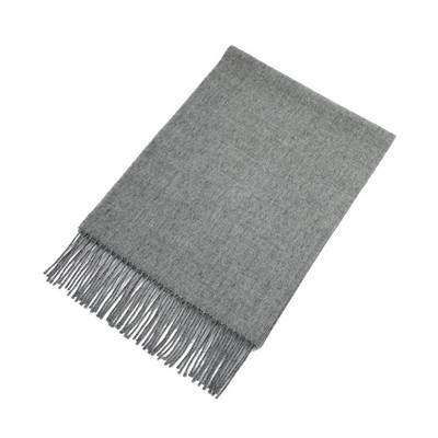 Light Grey Alpaca Blend Scarf
